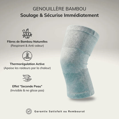 Genouillère de Compression en Bambou (Soulage & Sécurise)